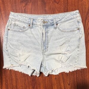 Old Navy Distressed Light Blue Jean Shorts